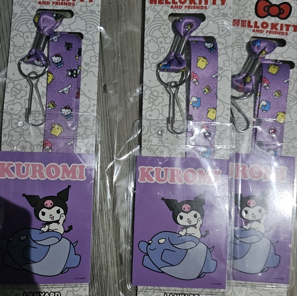Sanrio Hello Kitty And Friends ID Lanyard Kuromi Purple - Picture 3 of 3